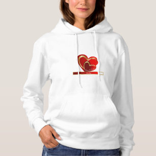 Trendige Liebe Loading Red Heart Custom Girlfriend Hoodie