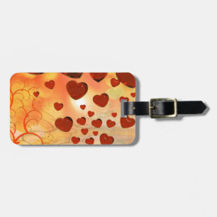 Trendige Liebesherzen, Accessoires. Valentinstag Gepäckanhänger