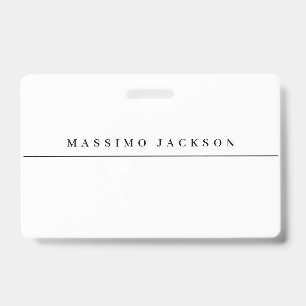 Trendige minimalistische elegante professionelle S Ausweis