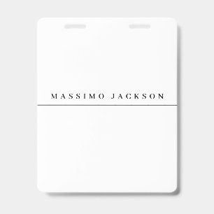 Trendige minimalistische elegante professionelle S Ausweis