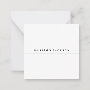 Trendige minimalistische elegante professionelle S Mitteilungskarte