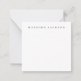 Trendige minimalistische elegante professionelle S Mitteilungskarte