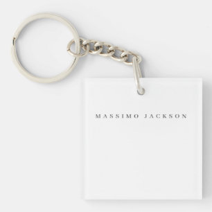 Trendige minimalistische elegante professionelle S Schlüsselanhänger
