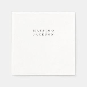 Trendige minimalistische elegante professionelle S Serviette