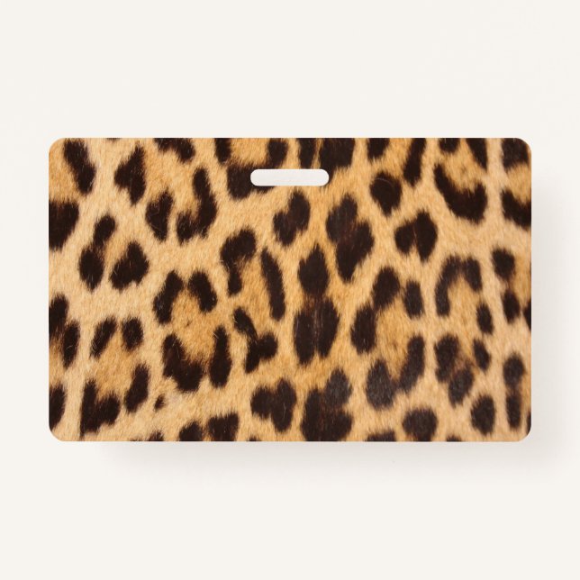 trendige Mode mädchenhaft schicke Wildleopardprint Ausweis (Vorderseite)