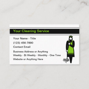 Trendige, moderne Hausreinigung Business Cards Visitenkarte
