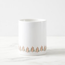 trendige, moderne, helle Farben festliche Weihnach Kaffeetasse