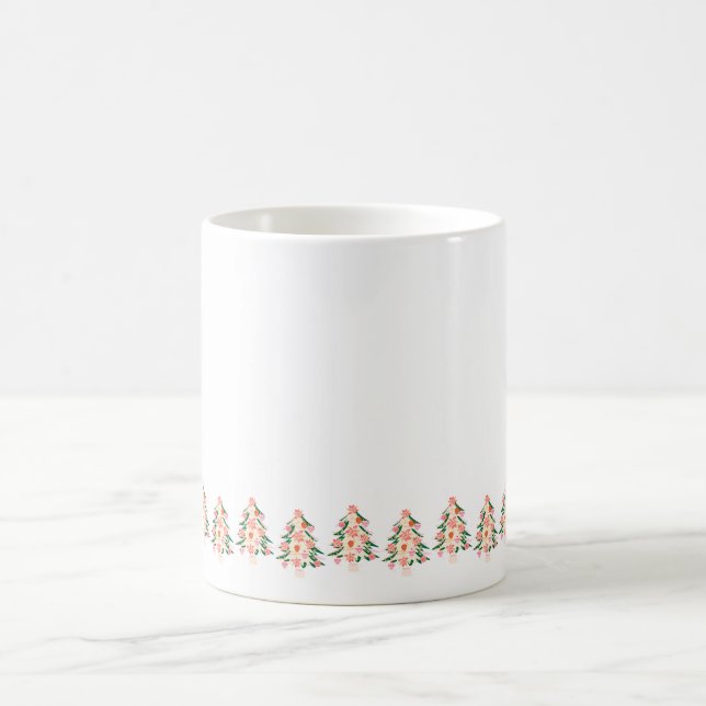trendige, moderne, helle Farben festliche Weihnach Kaffeetasse (Mittel)