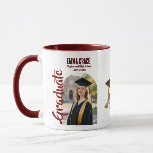 Trendige moderne lässige Foto-Abschlussfeier 2026 Tasse