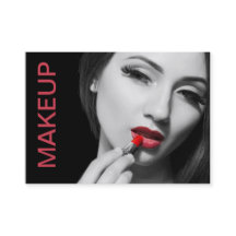 Trendige, moderne Makeutist-Visitenkarten