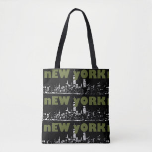 Trendige New York City NYC-Nacht-Skyline Tasche