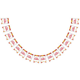 Trendige orange und gelbe Ostereier-Musterpapier  Wimpelkette