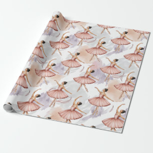 Trendige personalisierte Ballett-Ballerina-Tänzeri Geschenkpapier