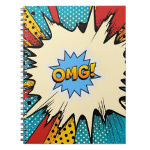 Trendige Pop-Art Moderne Retro OMG 50er rot blau
