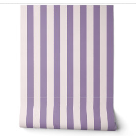 Trendige, regelmäßige Streifen in Blush & Violet Tapete