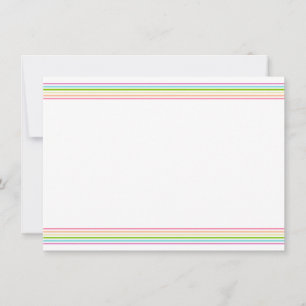 Trendige Regenbogenfarben Streifen Leere Vorlage