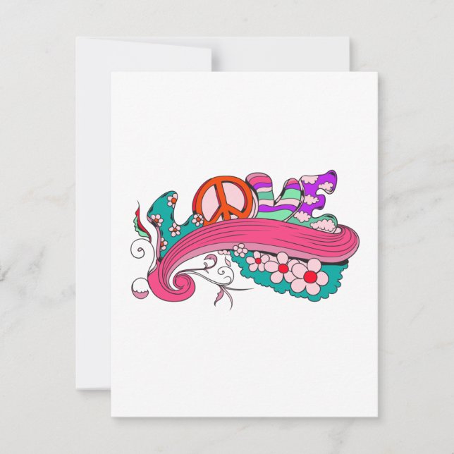 trendige Retro-Liebe (Vorderseite)