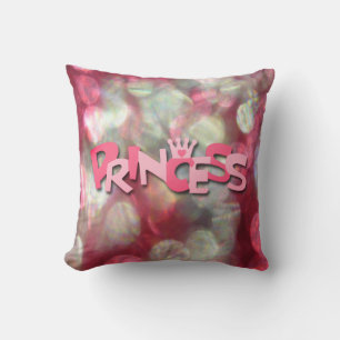 Trendige rosa Prinzessin Bokeh Kissen