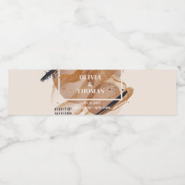 Trendige Rose Gold Glitzer Terrakotta abstrakt fet