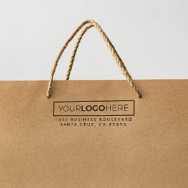 Trendige Rücksendeadresse der rechteckigen Firmenl Gummistempel