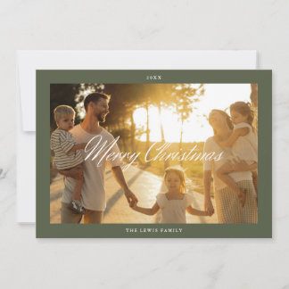 Trendige Schrift Frohe Weihnachten Einfach Ein Fot