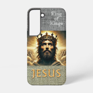 Trendige Schrift Hessian Jesus Gold König Samsung Galaxy Hülle