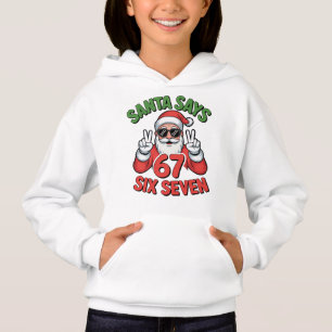 Trendige Six Seven Weihnachten Santa Hoodie