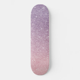 trendige Skateboard mit Glitzer Glitzer