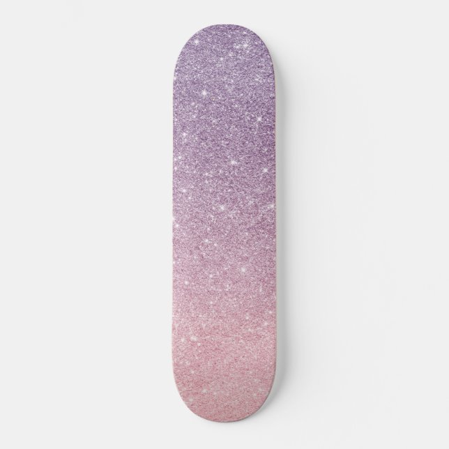 trendige Skateboard mit Glitzer Glitzer (Vorderseite)