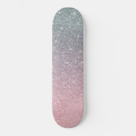 trendige Skateboard mit Glitzer Glitzer