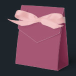 Trendige Solid Color Bordeaux Vintag Classic Custo Geschenkschachtel<br><div class="desc">Trendy Custom Elegant Classic Vintag Template Bordeaux Solid Color Zelt Bevorzugung Box.</div>