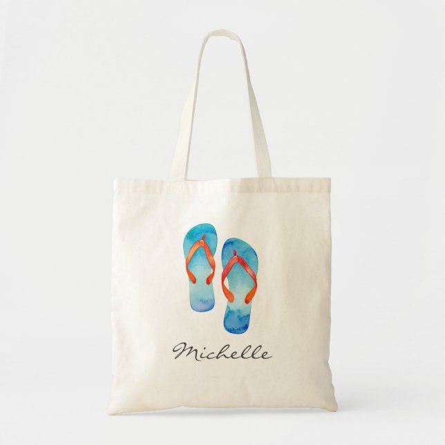 Trendige Sommer-Strand-Sandalen Tragetasche (Vorne)