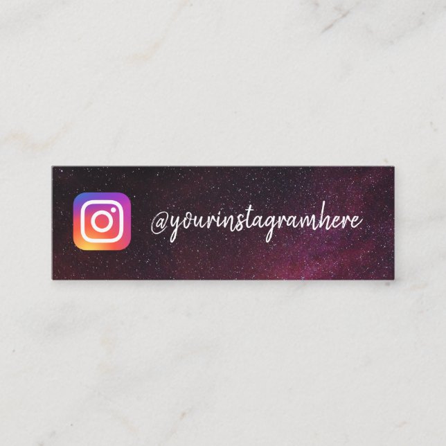 trendige Sterne Mini Visitenkarte (Vorderseite)