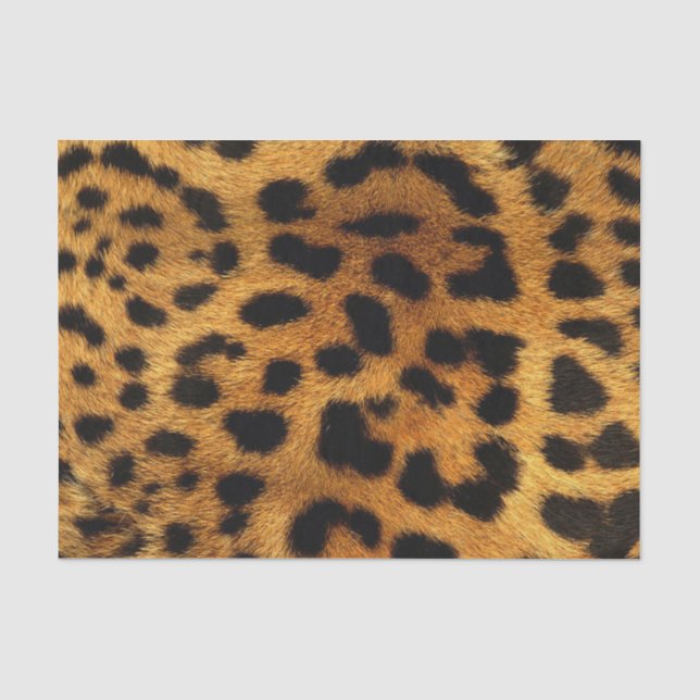 trendige, stilvolle Safari-Muster für Leopardendru Seidenpapier (Vorderseite)