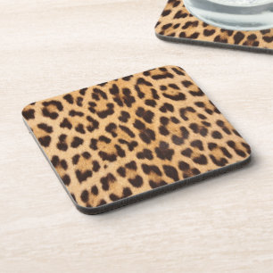 trendige stilvolle wilde Safari-Mode Leopardenmust Getränkeuntersetzer