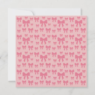 Trendige Tulpen-Rosa-Schleifen Muster auf Boho Chi Karte