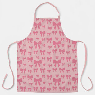 Trendige Tulpen-Rosa-Schleifen Muster auf Boho Chi Schürze