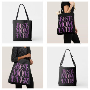 Trendige Typografie Beste Mutter Aller Zeiten Tasche