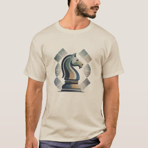 Trendige Vintage Springer Schachfiguren  T-Shirt