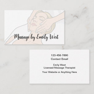 Trendige Visitenkarten für Massagetherapie Visitenkarte
