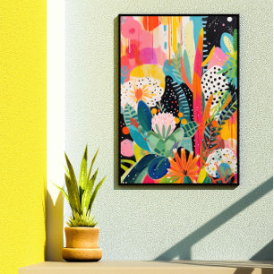 Trendige Wall Art Abstrakt Print Dopamin Dekoratio Fotodruck