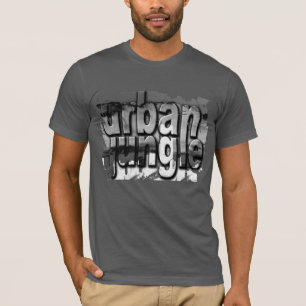 Trendiger abgenutzter cooler urbaner Dschungel T-Shirt