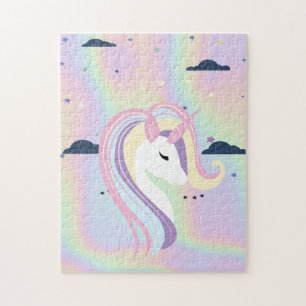 Trendiger Abstrakter Ombre-Einhorn-Sterne