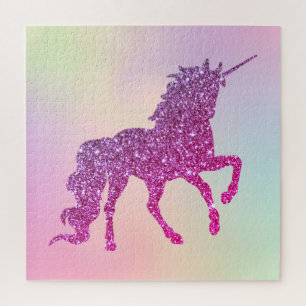 Trendiger Abstrakter Ombre Glitter Einhorn