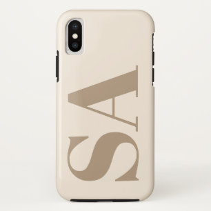 trendiger Antique White mit Monogramm Case-Mate iPhone Hülle
