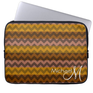 Trendiger Chevron-Zickzack-Muster mit individuelle Laptopschutzhülle