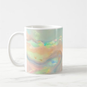 Trendiger farbenfroher falscher holografischer Opa Kaffeetasse
