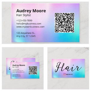 Trendiger Friseursalon Hairstylist Schönheitssalon Visitenkarte