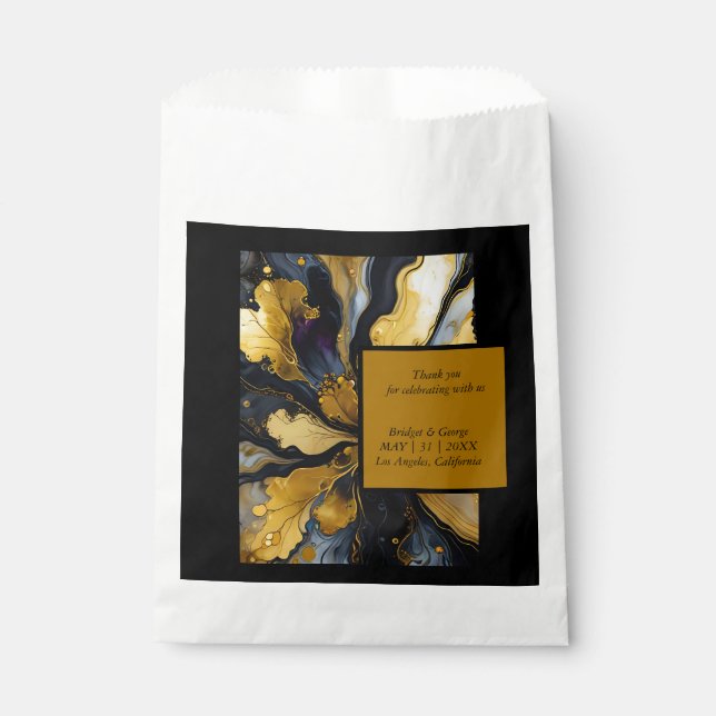 trendiger Glitzer Geschenktütchen (Vorderseite)