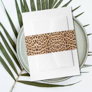 trendiger, gürteliger Wildsafari-Leopardendruck Einladungsbanderole